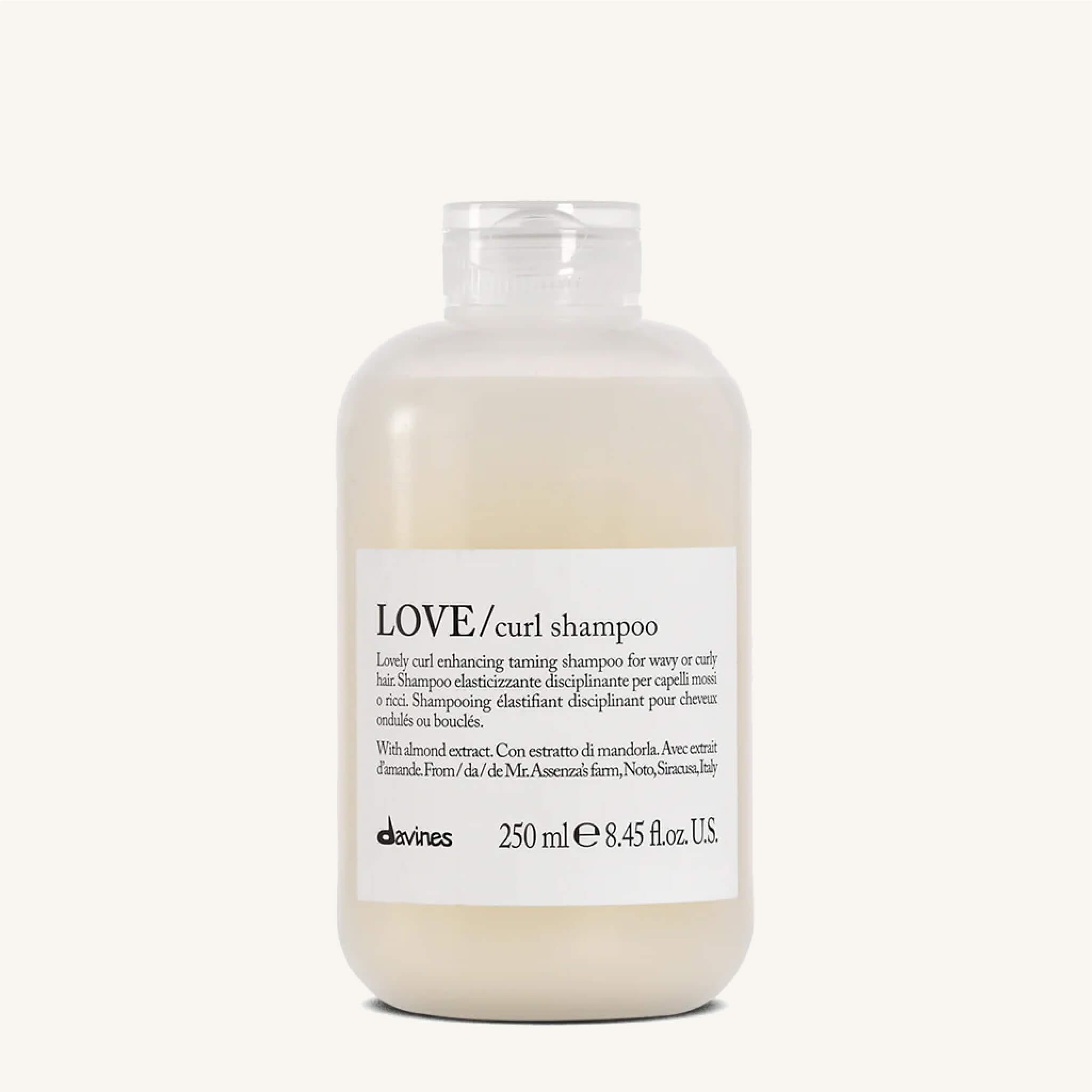 Davines LOVE Curl Shampoo 250ml at Mosu Worcester - Mosu Hair Space Davines love curl shampoo 250ml // curl-enhancing shampoo with almond extract for softness and elasticity, available at mosu worcester.