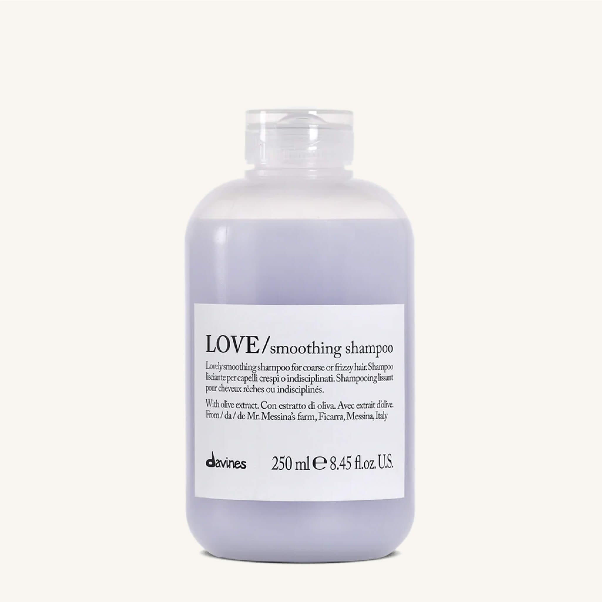 Davines LOVE Smoothing Shampoo 250ml at Mosu Worcester - Mosu Hair Space Davines love smoothing shampoo 250ml // gentle smoothing shampoo with olive extract for frizzy hair, available at mosu worcester.
