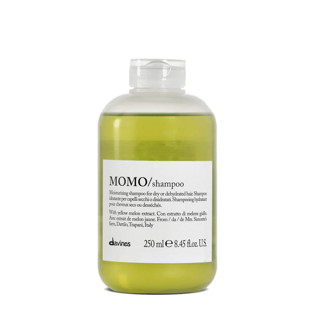 Davines MOMO Shampoo 250ml // moisturising gel shampoo with yellow melon extract, available at Mosu Worcester.