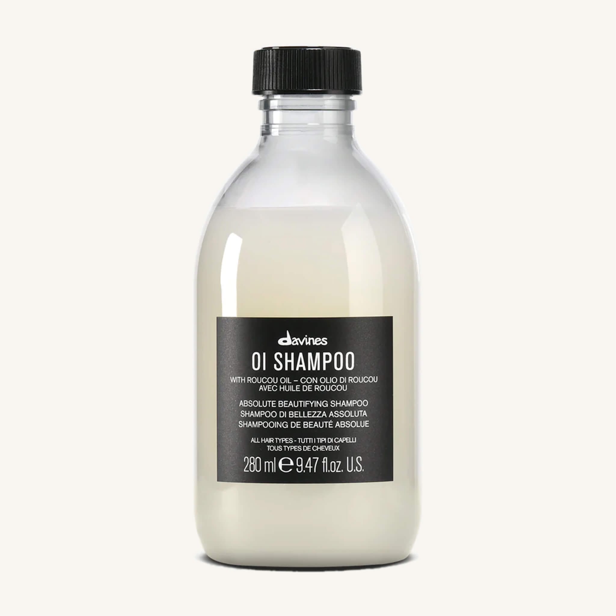 Davines OI Shampoo 280ml at Mosu Worcester - Mosu Hair Space Davines oi shampoo 280ml // luxurious shampoo with roucou oil for softness, shine, and body, available at mosu worcester.