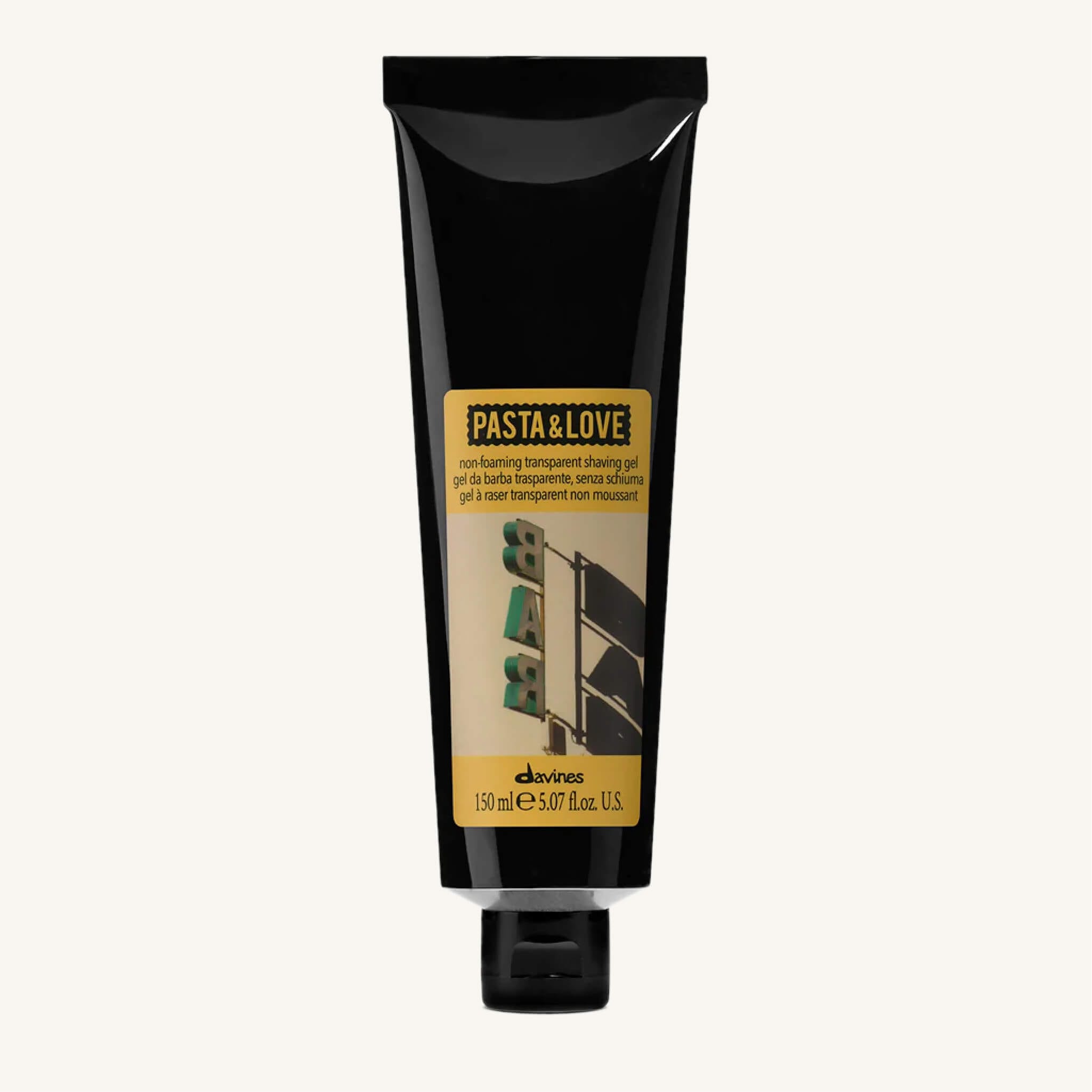 Davines Pasta + Love Transparent Shaving Gel 200ml at Mosu Worcester - Mosu Hair Space Davines pasta + love transparent shaving gel 200ml // non-foaming gel for precise, comfortable shaving, available at mosu worcester.