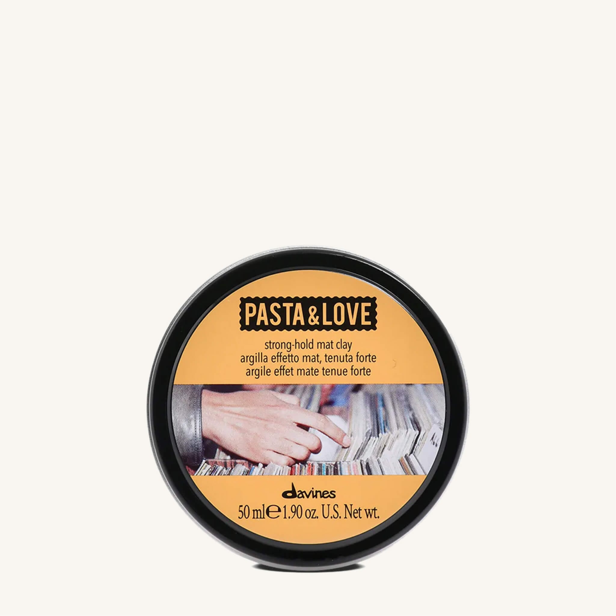 Davines Pasta + Love Strong Hold Mat Clay 50ml at Mosu Worcester - Mosu Hair Space Davines pasta + love strong hold mat clay 50ml, firm hold clay with matte finish for definition and control, available at mosu worcester.