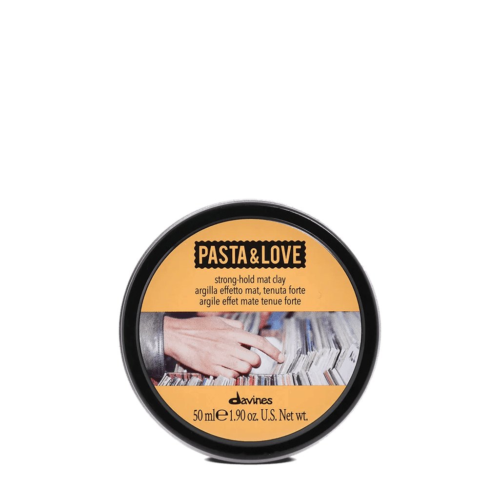 Davines Pasta + Love Strong Hold Mat Clay 50ml at Mosu Worcester - Mosu Hair Space Davines pasta + love strong hold mat clay 50ml, firm hold clay with matte finish for definition and control, available at mosu worcester.