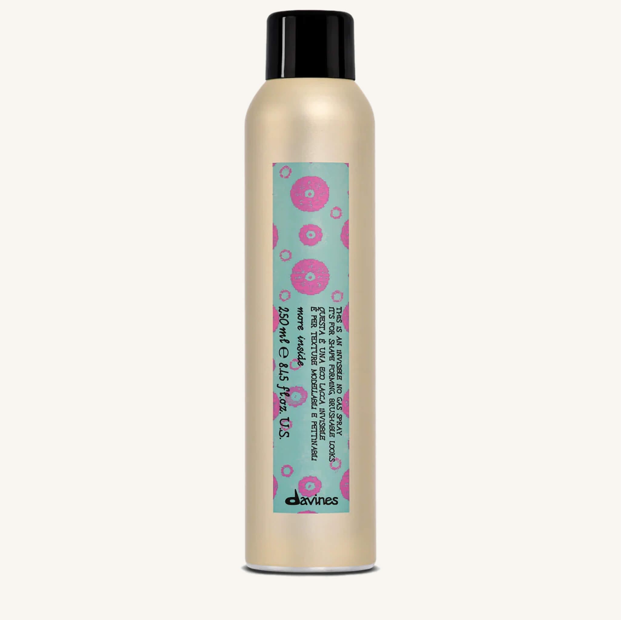 Davines This is an Invisible No Gas Spray 250ml at Mosu Worcester - Mosu Hair Space Davines this is an invisible no gas spray 250ml, flexible hold hairspray for natural control and shine, available at mosu worcester.